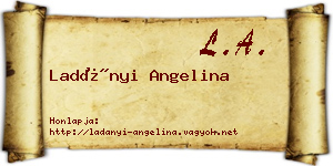 Ladányi Angelina névjegykártya